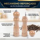 Ver imagem 5 de Moedor Manual de Sal e Pimenta Madeira Maciça Gourmet 25,5cm