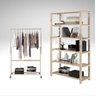 Conjunto De Móveis Arara + Sapateira Para Varanda Para Orquídeas Nova Decor Estatante Pinus Multiuso - 1