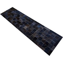 Tapete de Couro Marrom Café 0,60x2,30 com Borda Peça 10x10cm - 2