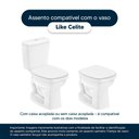 Ver imagem 4 de Assento Sanitário Laqueado Soft Close Like Pergamon (Bege Claro) para vaso Celite