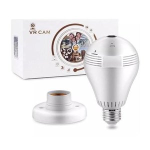 Camera Ip Seguraca Lampada Vr 380 Panoramica C/visão Noturna