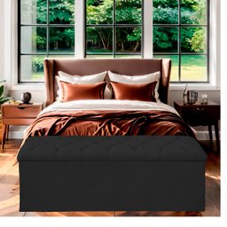 Recamier Bau Estofado Casal King Padrão Anita 195 Cm Veludo - 2
