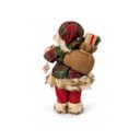 Ver imagem 2 de Papai Noel Tradicional Xadrez 30cm - Florarte A0740-001