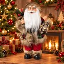 Ver imagem 4 de Papai Noel Tradicional Xadrez 30cm - Florarte A0740-001