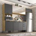 Ver imagem 1 de Cozinha Compacta 4 Peças 8 Portas 2 Gavetas Bella Sallêto Móveis