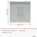 Ver imagem 2 de Vaso Decorativo de Cristal Transparente 10x9x9cm Enfeite Sala Mesa Estante