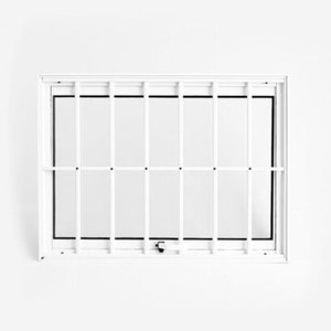 Vitrô Alumínio Branco Maxim-ar 60x80 com Grade Lux