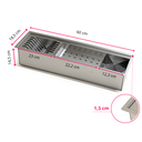 Ver imagem 5 de Calha Canal Organizador Inox 304 Escorredor de Louça Multiuso 60x18,5 Inovartte Ica03