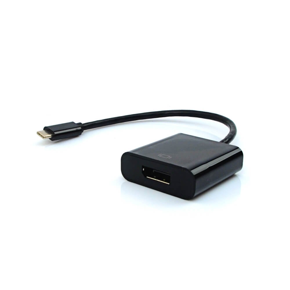 Cabo Adaptador DP fio USB-C M ADP-304BK Preto - Plus Cable - 1