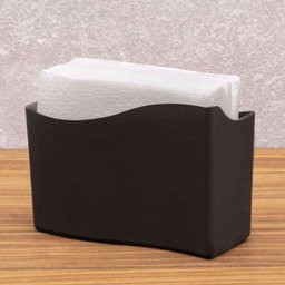 Kit 24 Suporte Porta Guardanapo Médio 14cm Mesa Lancheria Restaurante Bar Padaria Brinox Preto - 2