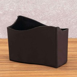Kit 24 Suporte Porta Guardanapo Médio 14cm Mesa Lancheria Restaurante Bar Padaria Brinox Preto - 6