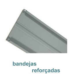 Estante Armário de Aço 6 Bandejas 90cm Cinza Suporta 150kg - 4