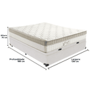 Ver imagem 3 de Cama Box Baú e Colchão King Best Bege Molas Ensacadas Casal Anjos: Branco