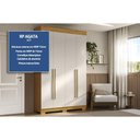 Ver imagem 2 de Guarda Roupa Solteiro 4 Portas e 2 Gavetas Ágata Cinamomo - Acp