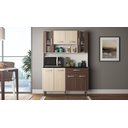 Ver imagem 4 de Kit Cozinha 8 Portas 1 Gaveta Livia Branco/Rovere/Amêndoa - FdECOR