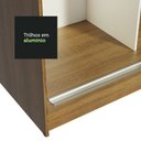 Ver mais imagens de Guarda-Roupa Solteiro Madesa Tokio 2 Portas de Correr com Espelho 2 Gavetas Rustic/Preto Cor:Rustic/