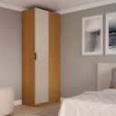 Ver imagem 1 de Guarda Roupa de Canto Reto Modular Altezza Clean Belmax:freijó/off White