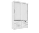 Ver imagem 1 de Guarda Roupa Casal Chicago 2 Portas 6 Gavetas S/Espelho Tcil Neve