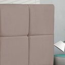 Ver imagem 3 de Cabeceira Roma para Cama Box Solteiro 90 Cm Suede - D’Rossi Marrom