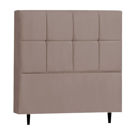 Cabeceira Roma para Cama Box Solteiro 90 Cm Suede - D’Rossi Marrom