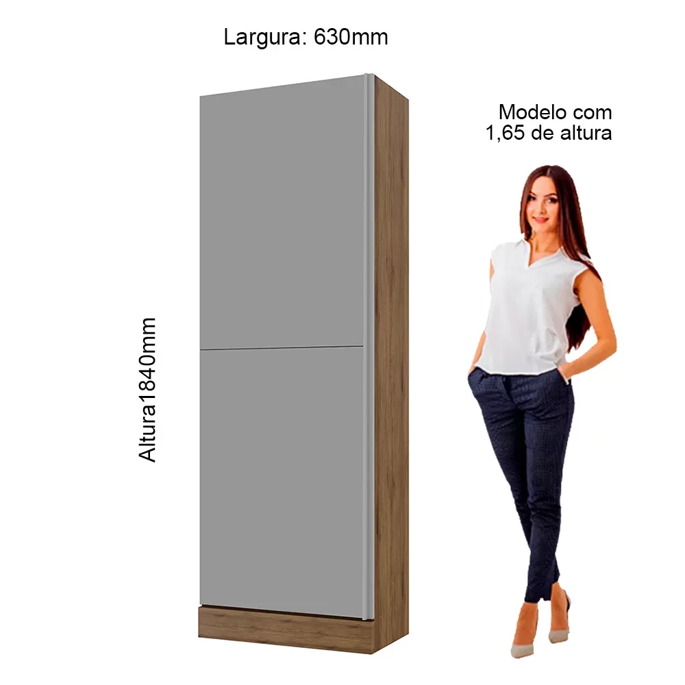 Sapateira 1 Porta com 2 Espelhos Ágata Gelius Móveis | MadeiraMadeira