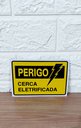 Ver imagem 5 de Kit 2 Placas de Sinalização Perigo Cerca Eletrificada 10x15