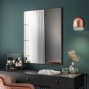 Ver imagem 3 de Kit 2 Espelhos Retangular 90x60cm Moldura Em Aço Preto