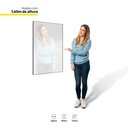 Ver imagem 2 de Kit 2 Espelhos Retangular 90x60cm Moldura Em Aço Preto