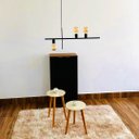 Ver imagem 1 de Pendente Lustre Haven 3 Lampadas para Sala Salao Cozinha e Comercio - Preto