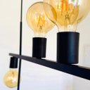 Ver imagem 2 de Pendente Lustre Haven 3 Lampadas para Sala Salao Cozinha e Comercio - Preto