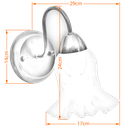 Ver imagem 2 de Arandela Colonial Preta de Parede com Tulipa Rei Fosca