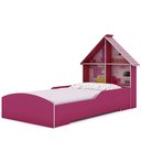 Ver imagem 3 de Cama Infantil Casinha 100% MDF Rosa/Pink Ploc