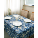 Ver imagem 1 de Toalha de Mesa Quadrada 4 Lugares 1,40m X 1,40m - Linha Intensa:folhagem Denim/4 Lugares