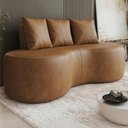 Ver imagem 2 de Sofa 2 Lugares Organico Ibiza 160 Cm Corino Caramelo Vazzano