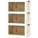Ver imagem 2 de Armario Organizador Dobravel 3 Andares Empilhavel Porta Objetos Roupa Decoraçao Organizaçao Quarto S
