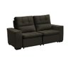 Sofá Retrátil e Reclinável 150 cm Classic Veludo Tabaco - 4