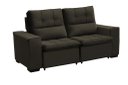 Ver imagem 4 de Sofá Retrátil e Reclinável 150 cm Classic Veludo Tabaco