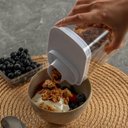 Ver imagem 2 de Dispenser Pote Hermético 2,3l com Medidor Porta Mantimentos Cereais Arroz Feijão ou