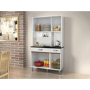 Ver imagem 1 de Armario Cozinha 6 Portas 2 Gavetas Ventura CHF Moveis Branco
