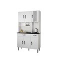 Ver imagem 3 de Armario Cozinha 6 Portas 2 Gavetas Ventura CHF Moveis Branco
