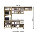 Ver imagem 4 de Cozinha Completa Alicia 10 Portas 2 Gavetas Castanho/off White - Pnr Móveis