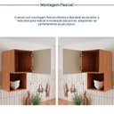 Ver imagem 7 de Armário Aéreo Planejado 1 Porta com Nicho 40cm Aroeira CabeCasa MadeiraOriginals Cinza/Sereno/Cedro