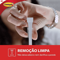 Gancho Plástico Design Command Pequeno com 2un 3m - 3