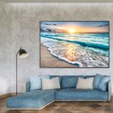 Ver imagem 1 de Quadro Decorativo Praia e Sol Sala Quarto Casa Escritório