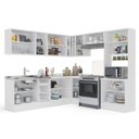 Ver imagem 5 de Cozinha Completa Modulada 9 Peças com Rodapé Pérola Yescasa Branco