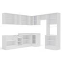 Ver imagem 6 de Cozinha Completa Modulada 9 Peças com Rodapé Pérola Yescasa Branco