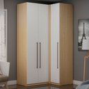 Ver imagem 1 de Guarda-roupa Modulado Infinity 3 Portas 3 Gavetas Savana/branco - Genialflex