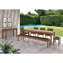 Ver imagem 2 de Mesa de Jantar 220x93cm Traço Linha Traço Bege/Stain Jatobá