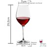 Jogo 6 Taças Vinho Cristal Titânio Flamenco Bohemia 625ml - 4