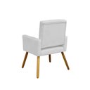 Ver imagem 4 de Poltrona Cadeira Camila Clinica Escritório Recepção Consultório Corano Branco - LM DECOR